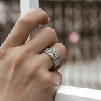 Stereoscopic Embossed Design Zodiac Mens Rings Retro Opening Adjustable Wide Ring New 925 Silver Manly Handsome Banquet Jewelry