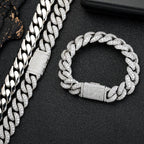 Cuban Chain Necklace Iced Out Gold 15MM