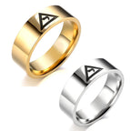 Minimalist All-Seeing Eye Ring — Stainless Steel