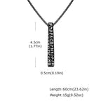 Viking Rune Mobius Pendant Necklace — Stainless Steel