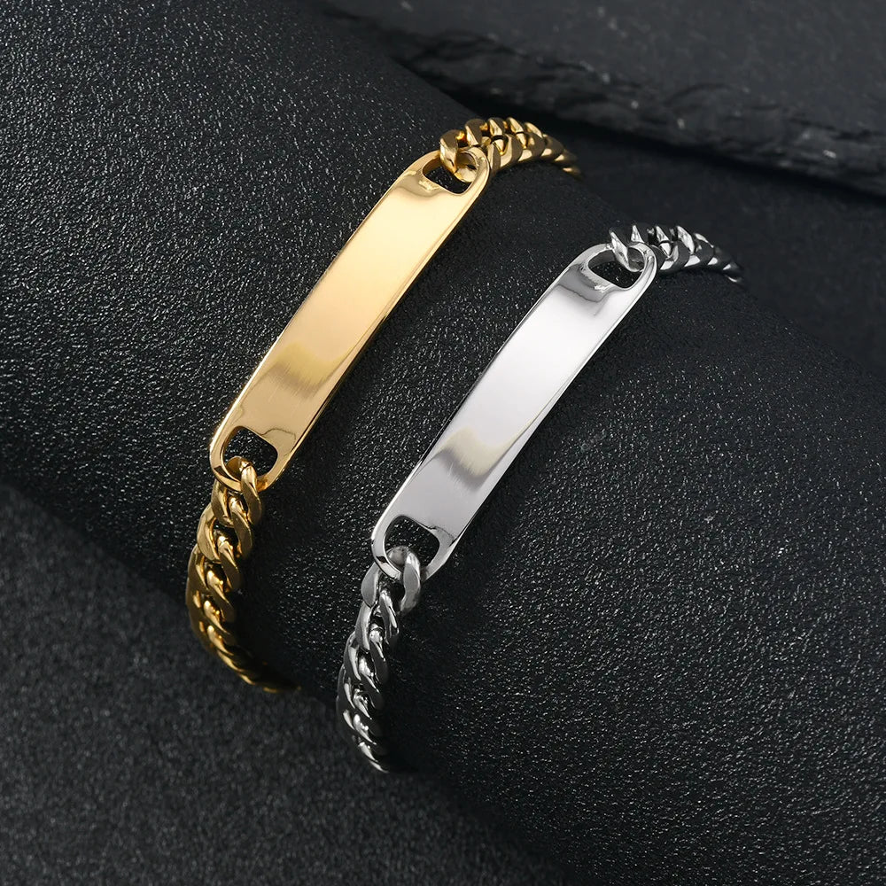 Steel Bracelet 7MM Hand Punk Street Style