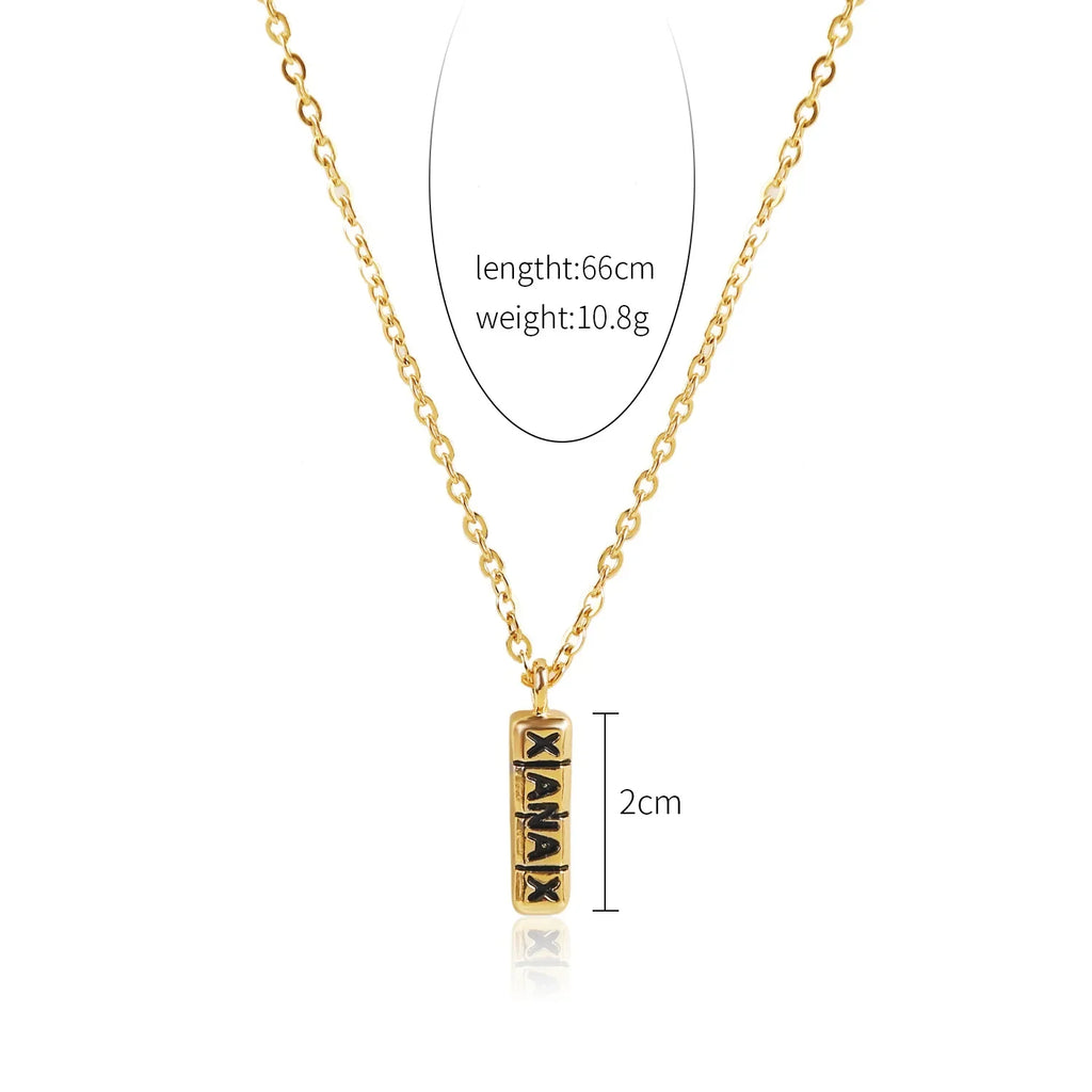 Gun Pendant Crystal Choker Rhinestone Chain Necklace — Two-Tone