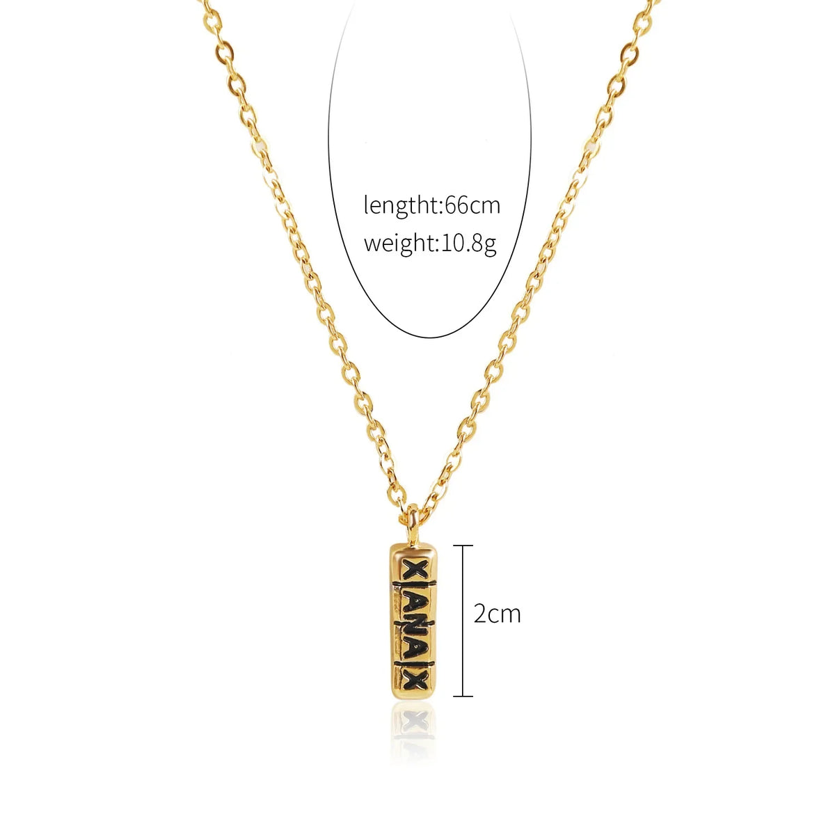 Gun Pendant Crystal Choker Rhinestone Chain Necklace — Two-Tone