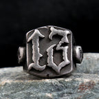 Skull Number Ring — 316L Stainless Steel