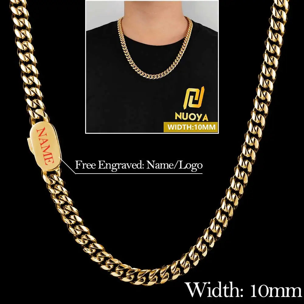 Stainless Steel Cuban Chain Necklace Miami