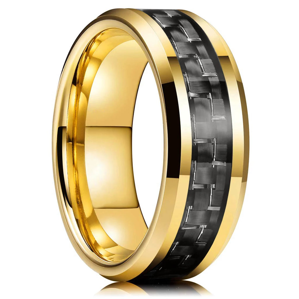 Fashion 8mm Deer Antler Black Titanium Stainles Steel Rings For Men Women Forest Elk Antler Ring Wedding Ring Men Wedding Band