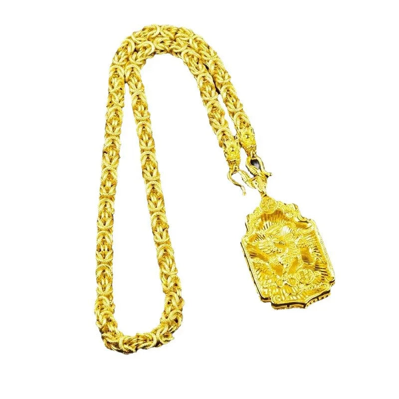 Dragon Gold Pendant Necklace