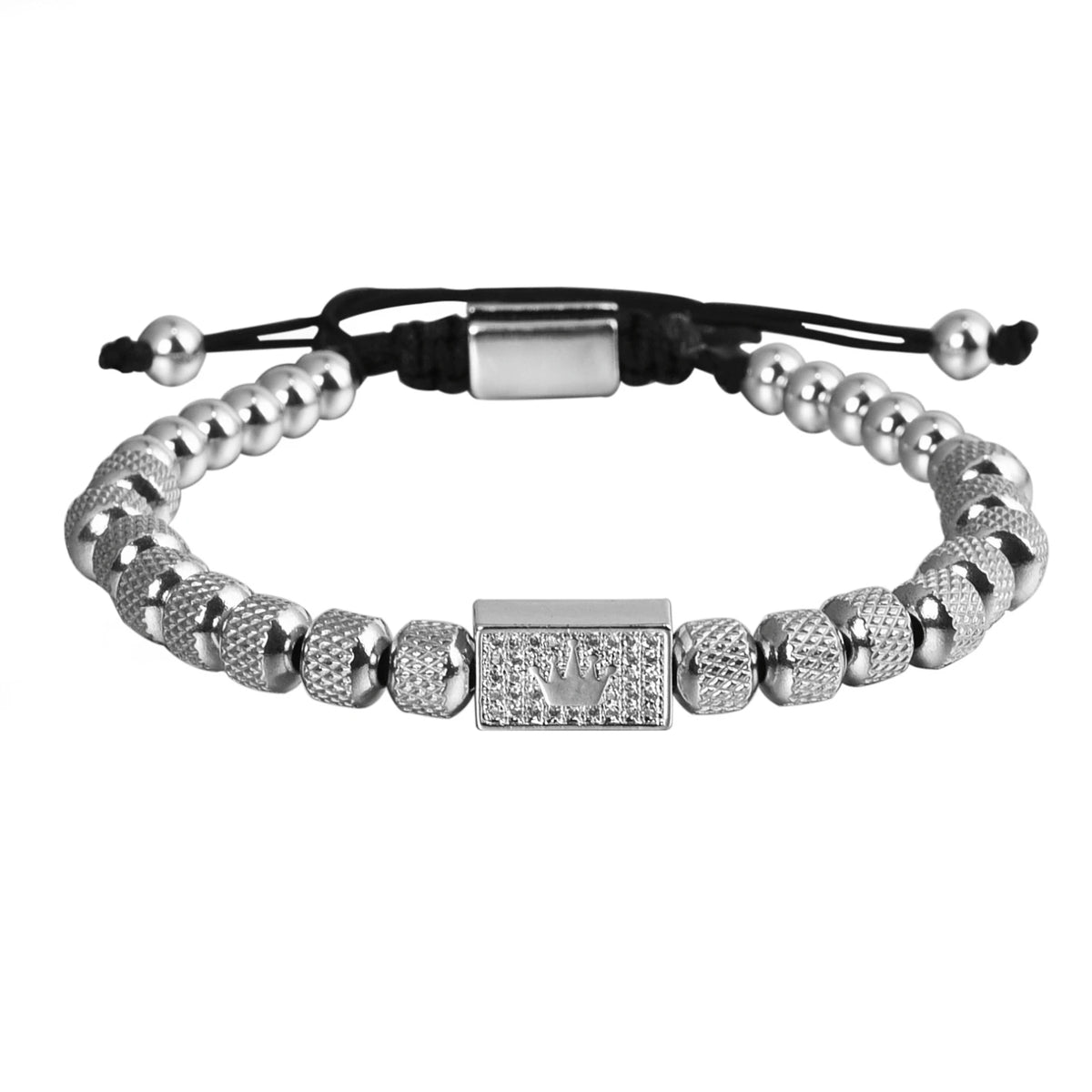 Luxury Crown Men Bracelet 316L Stainless Steel Bracelet Banlge Titanium Steel Gold Color Bracelet Adjust Size Men