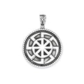 Slavic Kolovrat Pendant Necklace — Stainless Steel