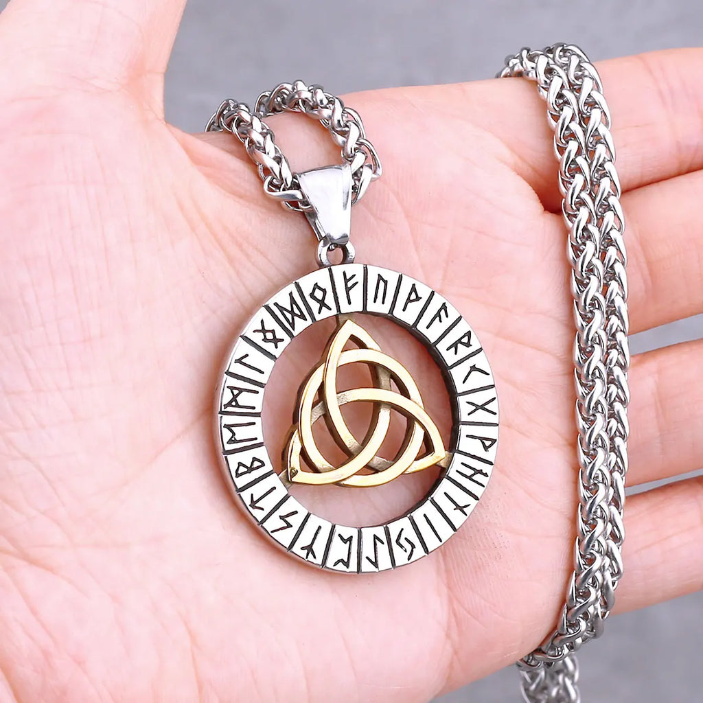 Nordic Vikings Tree of Life Odin Necklace Various Men Celtic Amulet Pendant Stainless Steel Vintage Charm Punk Jewelry