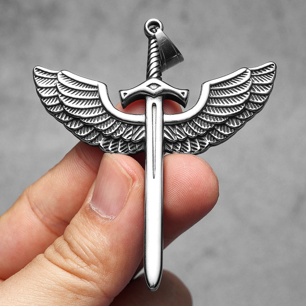 Sword Stainless Steel Pendant Necklace