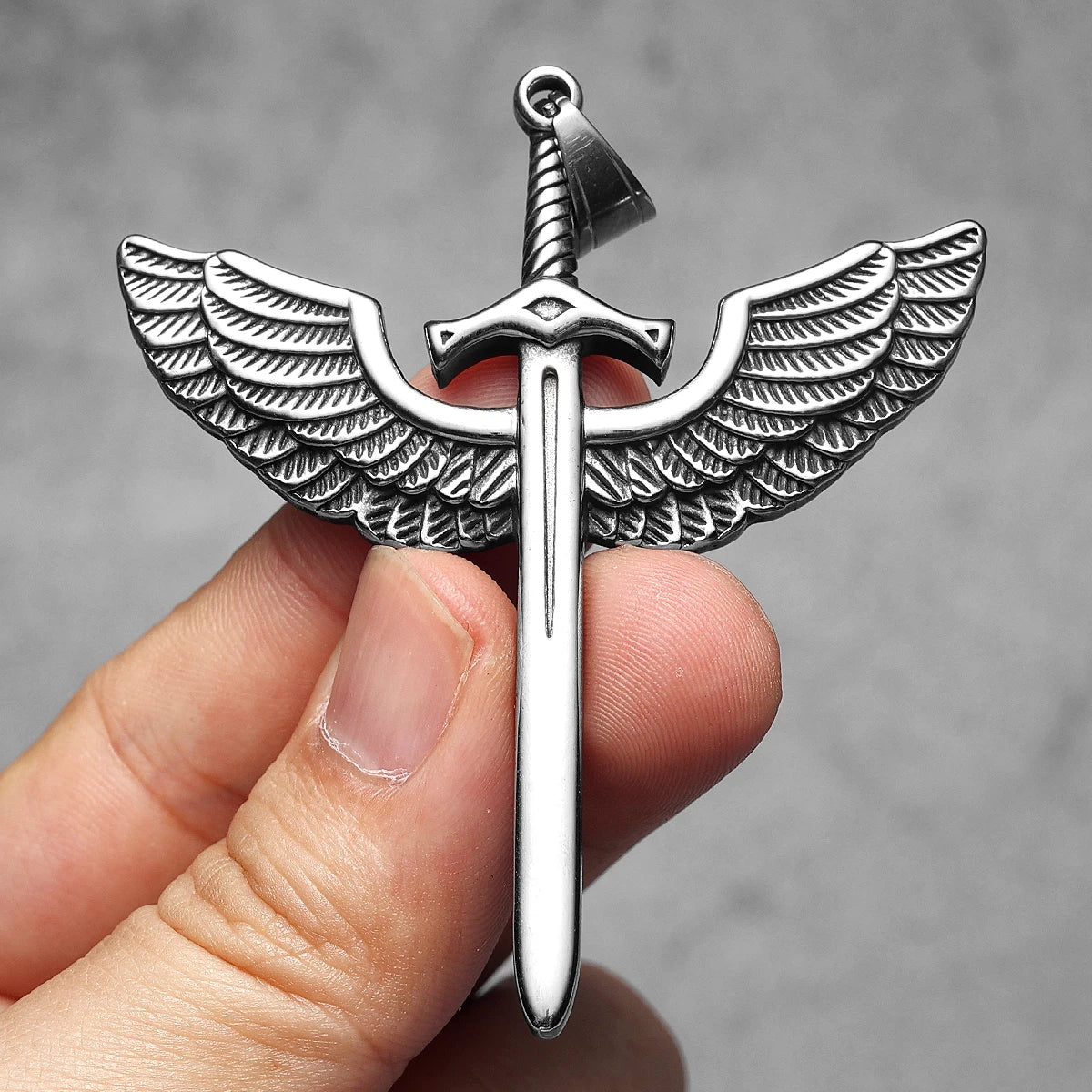 Sword Stainless Steel Pendant Necklace