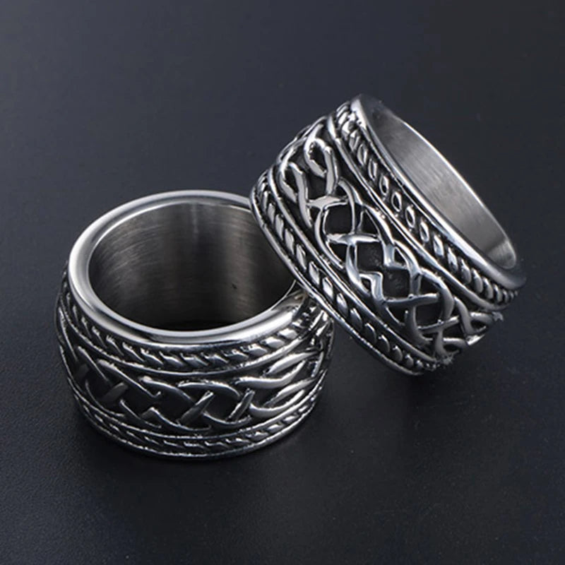 Retro Rings For Man Classical Fashion Male Jewelry Accessories Stainless Steel Casting Male Rings Finger Men's Ring