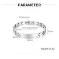 Chunky Men Bracelet,Thick Stainless Steel Strap Chain Link Wristband,Punk Male Jewelry Gift