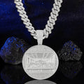 New Last Supper Pendant Cuban Chain Necklace With 14mm Iced Out Chain Fashion Hip Hop Men Charm Pendant Tennis