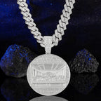 New Last Supper Pendant Cuban Chain Necklace With 14mm Iced Out Chain Fashion Hip Hop Men Charm Pendant Tennis
