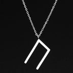Viking Rune Layering Necklace — Minimal
