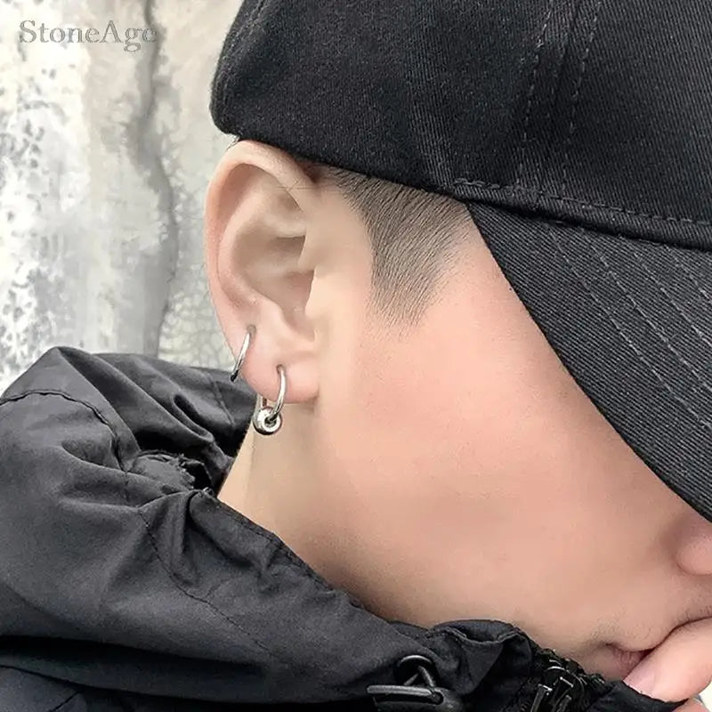 Rivet Clip Earring — Gold Stainless Steel