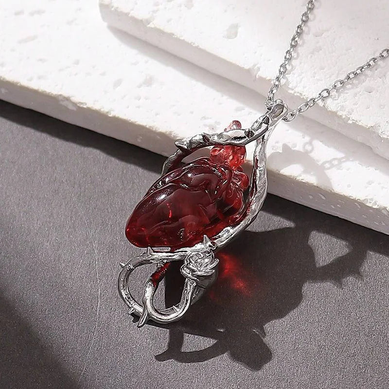 Iced Out Love Skeleton Pendant Necklace