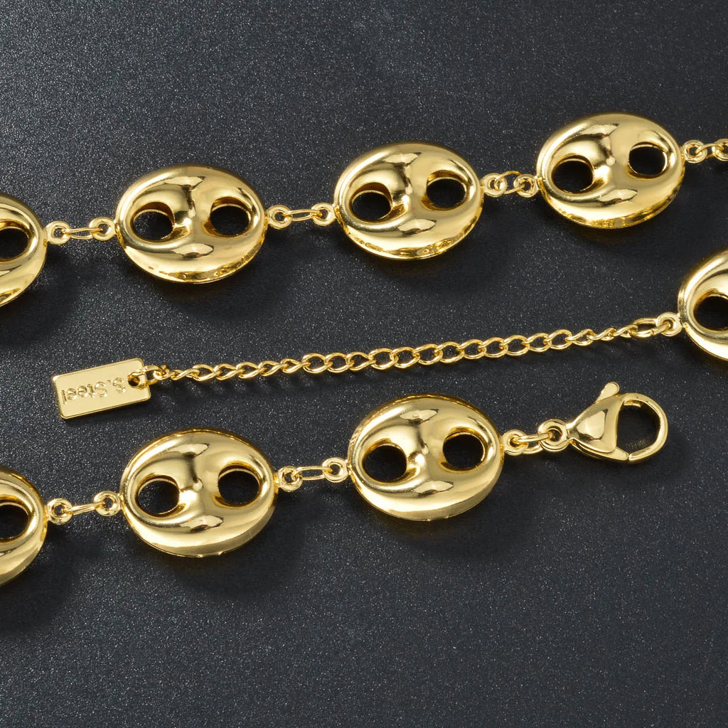 ‌Cuban Link Chain Necklace 5mm Stainless Steel Jewelry for Men Silver Gold Hip Hop Unisex Chains Durable Everyday Gift
