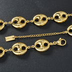 ‌Cuban Link Chain Necklace 5mm Stainless Steel Jewelry for Men Silver Gold Hip Hop Unisex Chains Durable Everyday Gift