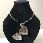 Gothic Bat Locket Pendant Necklace — Stainless Steel