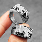 Stone Texture Ring — Stainless Steel
