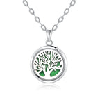New Tree Of Life Aromatherapy Necklace Stainless Steel Essential Oil Diffuser Amulet Perfume Locket Pendant Women Jewelry Gift