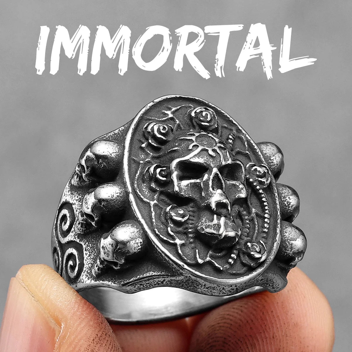 Victory Skull Ring — Stainless Steel