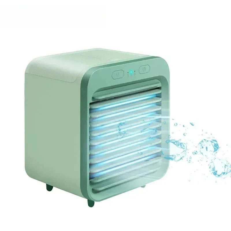 Portable Air Conditioner Fan USB Desktop Fan Rechargeable Mini Air Humidifier Cooler Table Cooling Mist Fan for Office