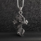 Vintage Catholic Cross Pendant Necklace — Amulet