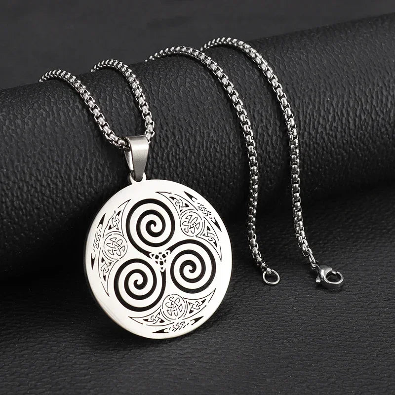 New Twisted Mobius Silver Color Pendant Men and Women Couple Hip Hop Student Pendant Anniversary Jewelry Gift