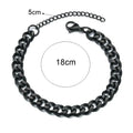 Fashion Stainless Steel Men Curb Cuban Chain Bracelet Women Bracelet On Hand For Couple Unisex Wrist Hand Jewelry Gift Party