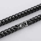 Hip-Hop Men's Necklaces Rainbow Gold Color 8/10MM Wide Stainless Steel Link Neck Chains for Men Birthday Jewelry Gift