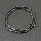 Noter New Stainless Steel Necklace For Men Hiphop Rock Chain Link Collar 4 Colors Punk Jewelry Erkek Kolye Accessories For Him
