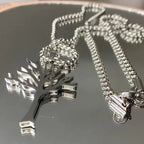 Titanium Steel Tree of Life Pendant Necklace Hip Hop Style High Quality Stainless Steel Jewelry for Men and Women