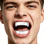 Trend Glossy Teeth Grillz Realistic Look Shiny Grillz Set Full Wrapped Teeth Caps Men