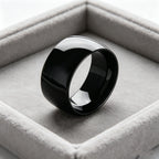 10MM Wide Trendy Stainless Steel Ring For Woman And Man Valentine's Day gift