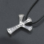 Viking Rune Algiz Pendant Necklace — Zinc Alloy