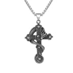 Gothic Cross Steel Pendant European American Retro