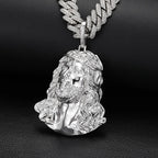 Hip Hop High Polishing Bling JESUS PIECE Pendants Necklace Men Rapper Jewelry Gold Silver Color