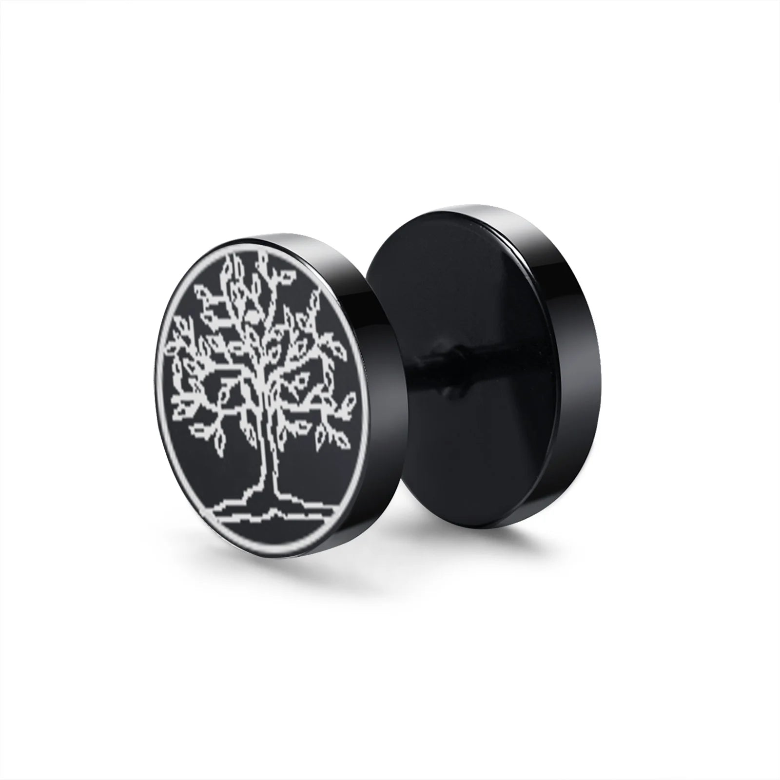 Wolf Stud Earrings — Stainless Steel