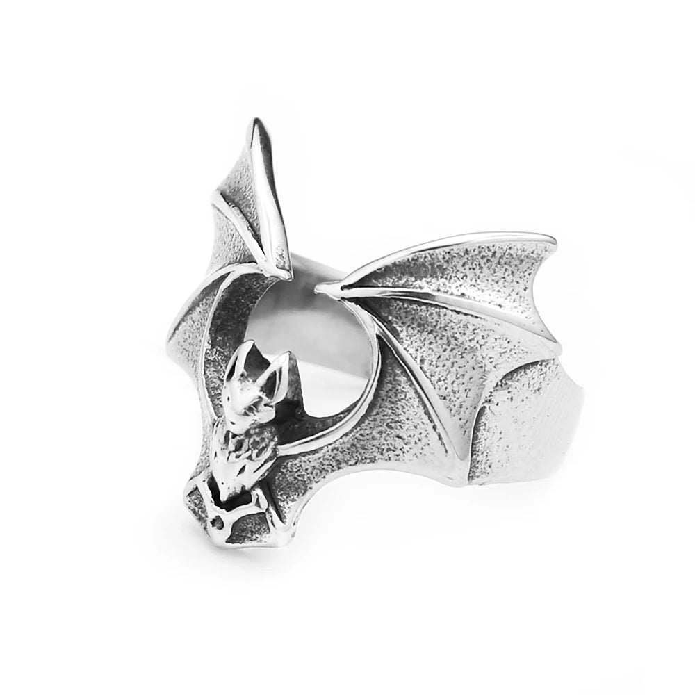 New Gothic 316L Stainless Steel Skull Ring Punk Hip Hop Fashion Skeleton Rings For Men Women Unique Biker Jewelry Halloween Gift