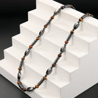Natural Stone Tiger-eye Hematite Necklace for Men and Women Jewelry Gift