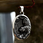Tiger Head Pendant Necklace — Stainless Steel