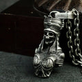 Simple Fashion Trend Ancient Greek Cleopatra Demon Queen Pharaoh Couple Necklace Street Party Vintage Skull Pendant