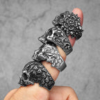 Skull Ring Black — Stainless Steel