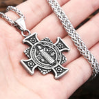 Saint Benedict Pendant — Stainless Steel