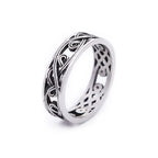 Fashion Punk Stainless Steel Fire Dragon Rings For Men Women Hip Hop Biker Vintage Vikings Animal Ring Amulet Jewelry