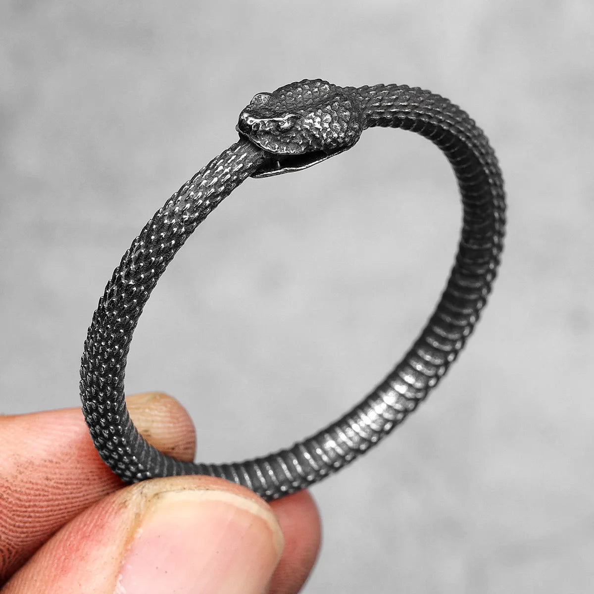 Ouroboros Snake Stainless Steel Pendant Necklace